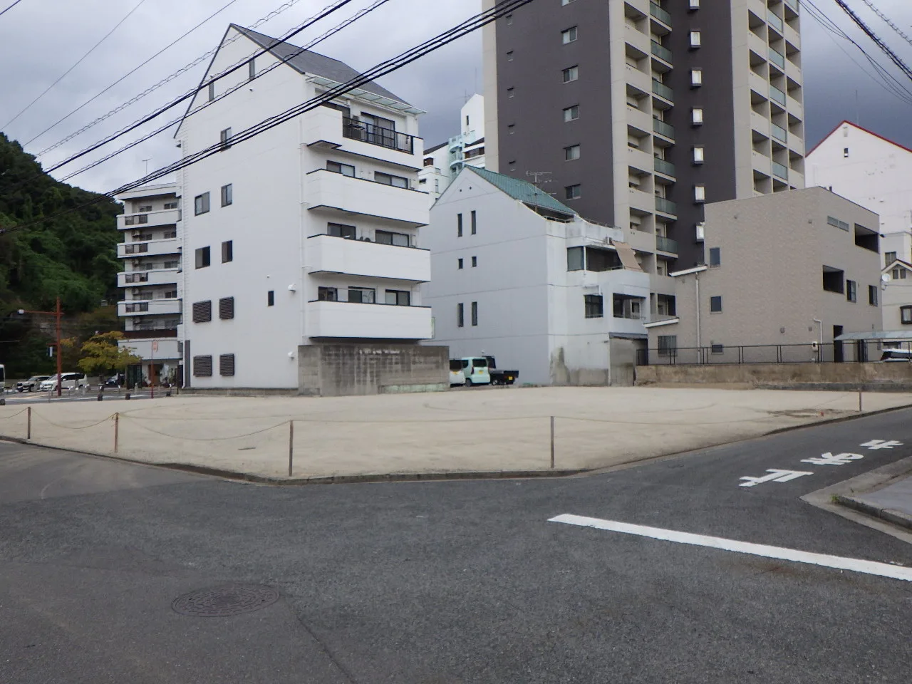 載積駐車場の施工後